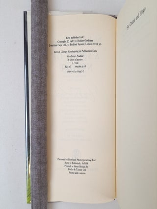 A SPORT OF NATURE [Signed]