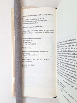 LANARK: A LIFE IN 4 BOOKS