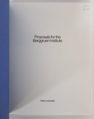 PROPOSALS FOR THE BERGGRUEN INSTITUTE