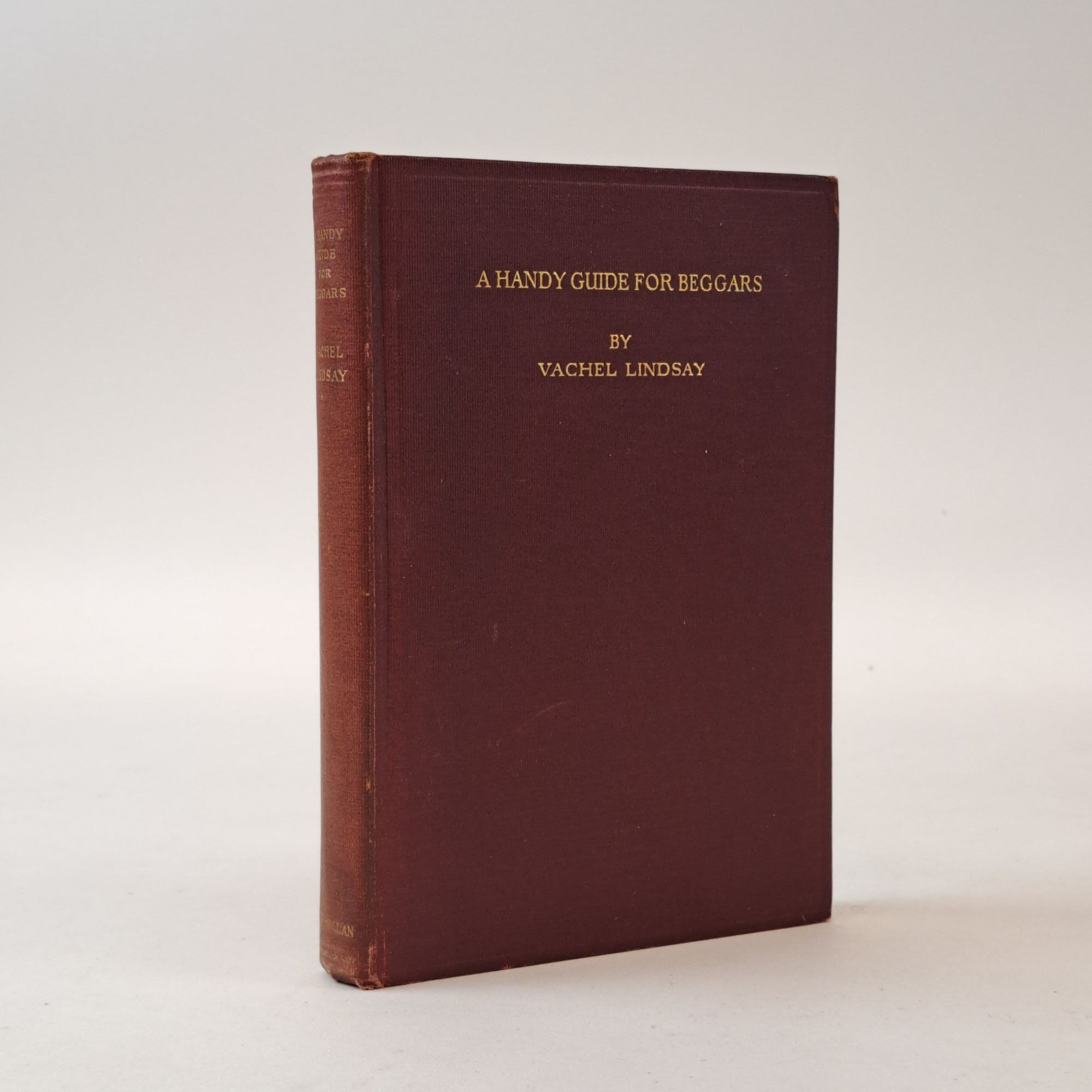 1399656 A HANDY GUIDE FOR BEGGARS. Vachel Lindsay.