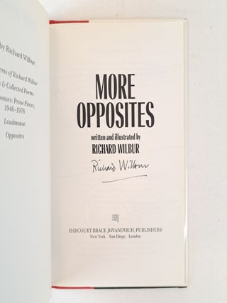 MORE OPPOSITES [Signed]