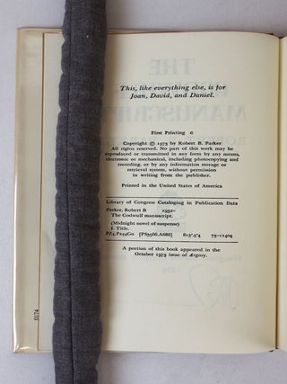 THE GODWULF MANUSCRIPT [Signed]