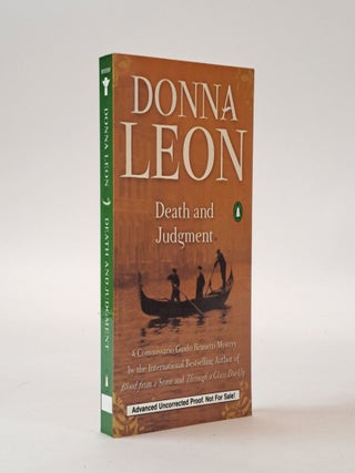 1400031 DEATH AND JUDGEMENT [Signed]. Donna Leon