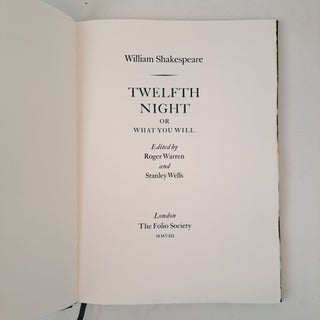 THE LETTERPRESS SHAKESPEARE; TWELFTH NIGHT OR WHAT YOU WILL