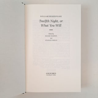 THE LETTERPRESS SHAKESPEARE; TWELFTH NIGHT OR WHAT YOU WILL