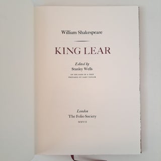THE LETTERPRESS SHAKESPEARE; KING LEAR