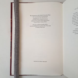 THE LETTERPRESS SHAKESPEARE; KING LEAR