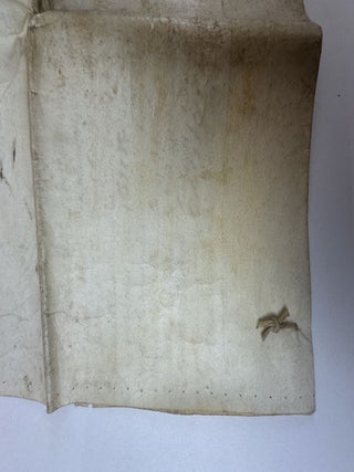 17th CENTURY ENGLISH INDENTURE ON PARCHMENT [Signed]