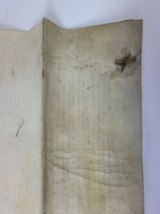 17th CENTURY ENGLISH INDENTURE ON PARCHMENT [Signed]