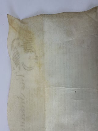 17th CENTURY ENGLISH INDENTURE ON PARCHMENT [Signed]