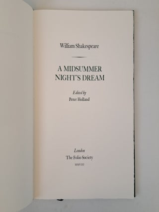 THE LETTERPRESS SHAKESPEARE; A MIDSUMMER NIGHT'S DREAM