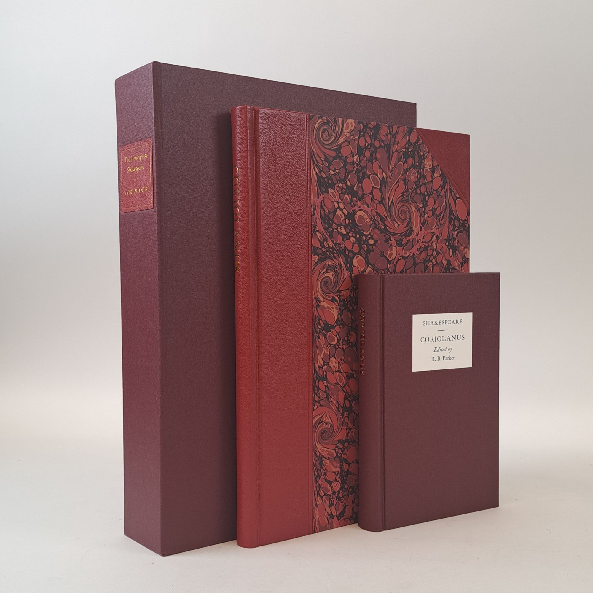 1400190 THE LETTERPRESS SHAKESPEARE; CORIOLANUS. William Shakespeare, R. B. Parker.