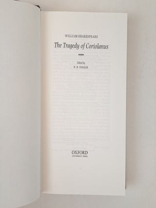 THE LETTERPRESS SHAKESPEARE; CORIOLANUS