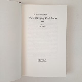 THE LETTERPRESS SHAKESPEARE; CORIOLANUS