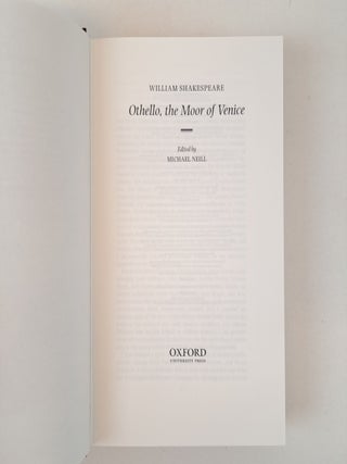 THE LETTERPRESS SHAKESPEARE; OTHELLO