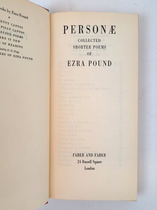 PERSONAE: COLLECTED SHORTER POEMS
