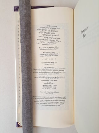 THE STONE DIARIES [Signed]