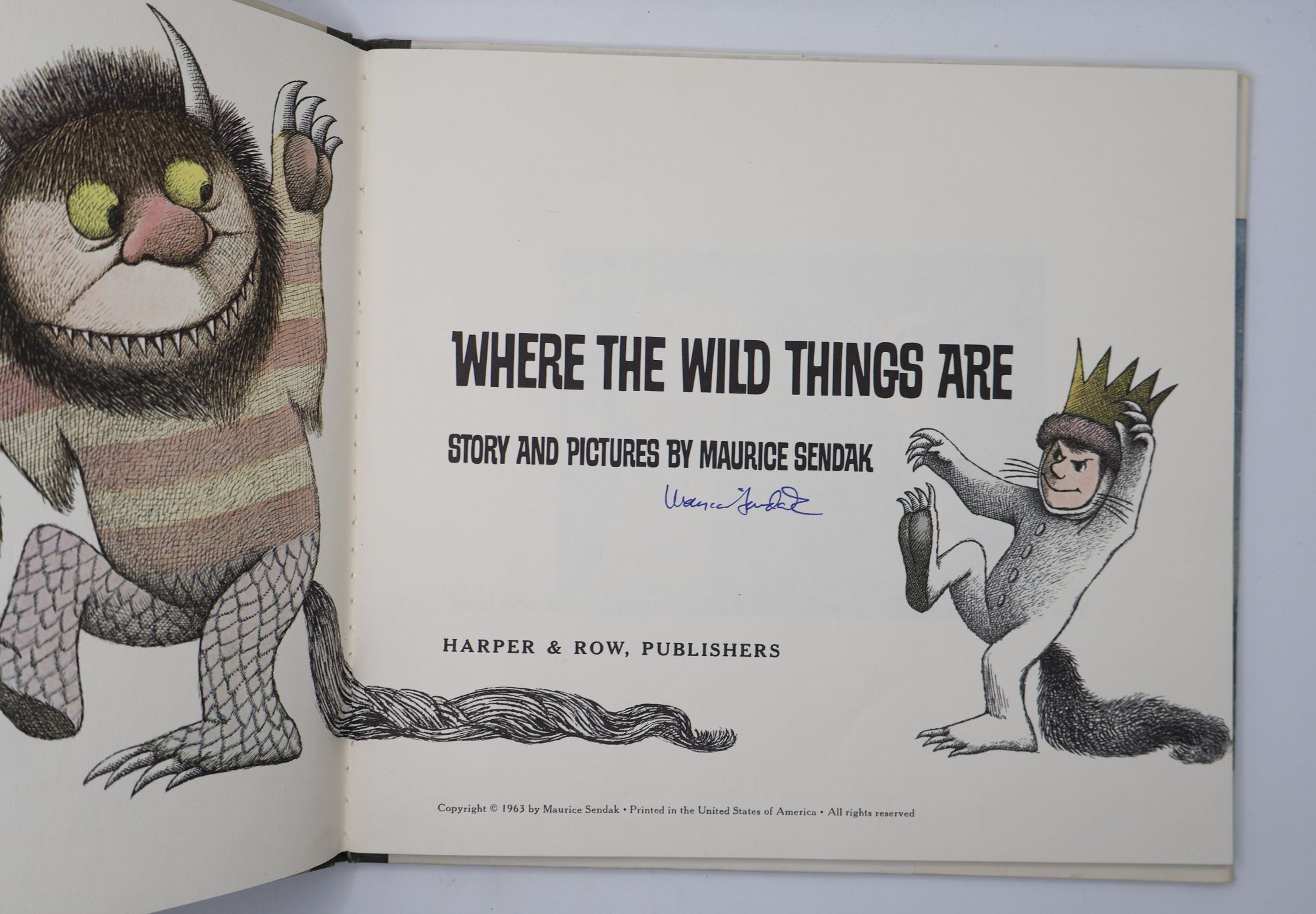 WHERE THE WILD THINGS ARE Signed | Maurice Sendak | Reprint