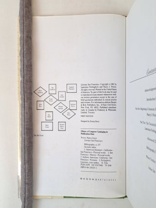 LITERARY SAN FRANCISCO: A PICTORIAL HISTORY FROM ITS BEGINNINGS TO THE PRESENT DAY [Signed by Ferlinghetti]