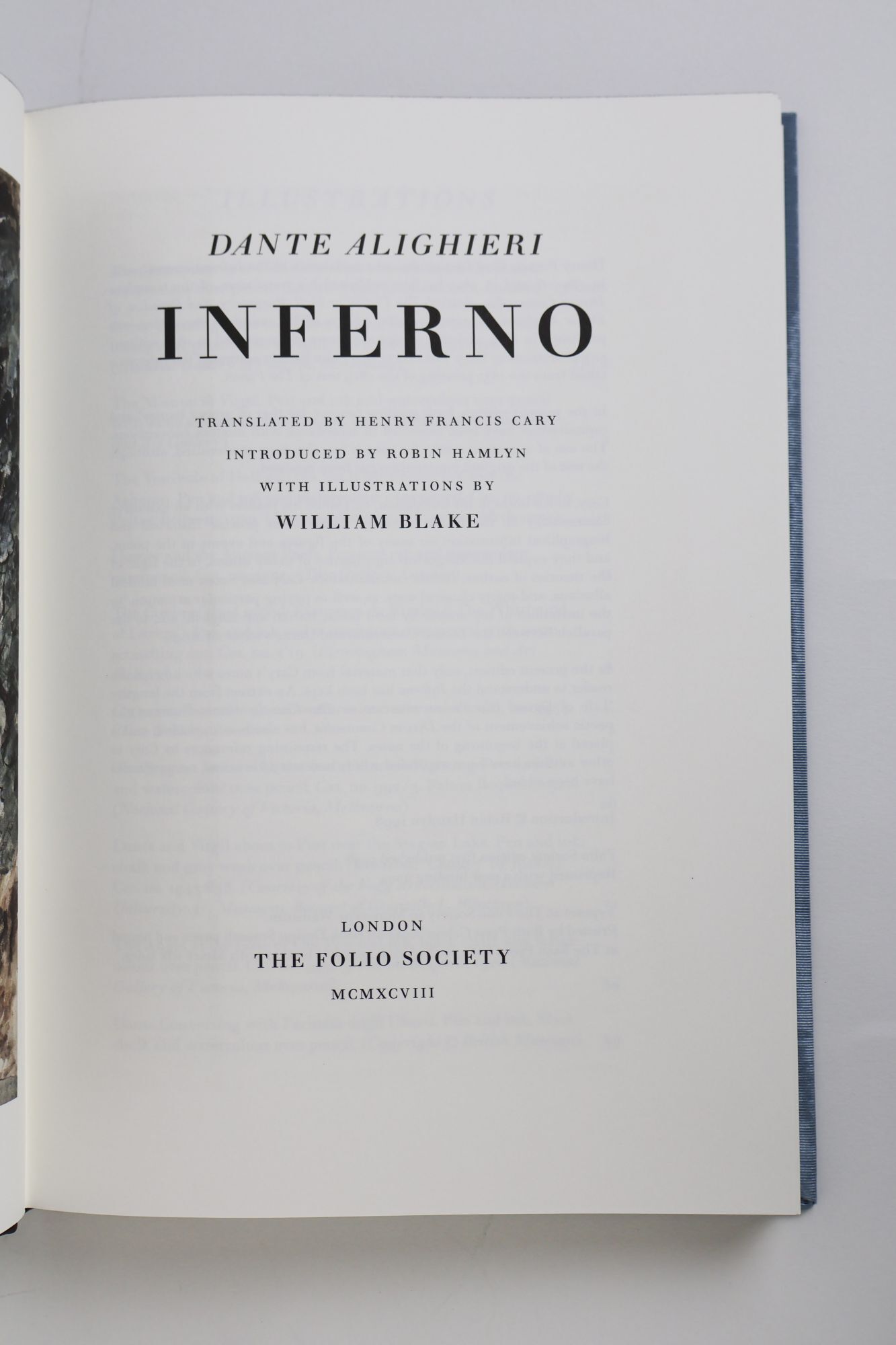 INFERNO | Dante Alighieri, Henry Francis Cary, Robin Hamlyn, William ...