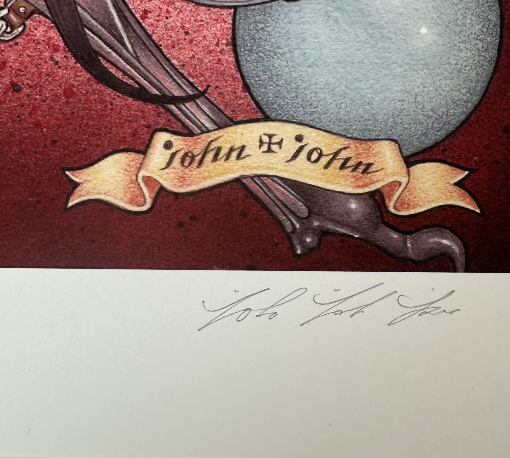 Johnページ ORIGINAL UNTITLED ART PRINT signed | John John Jesse | Artist Proof