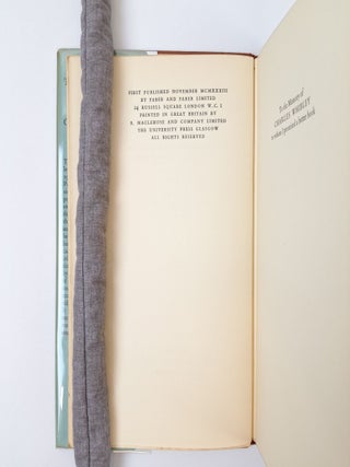 THE USE OF POETRY AND THE USE OF CRITICISM: STUDIES IN THE RELATION OF CRITICISM TO POETRY IN ENGLAND