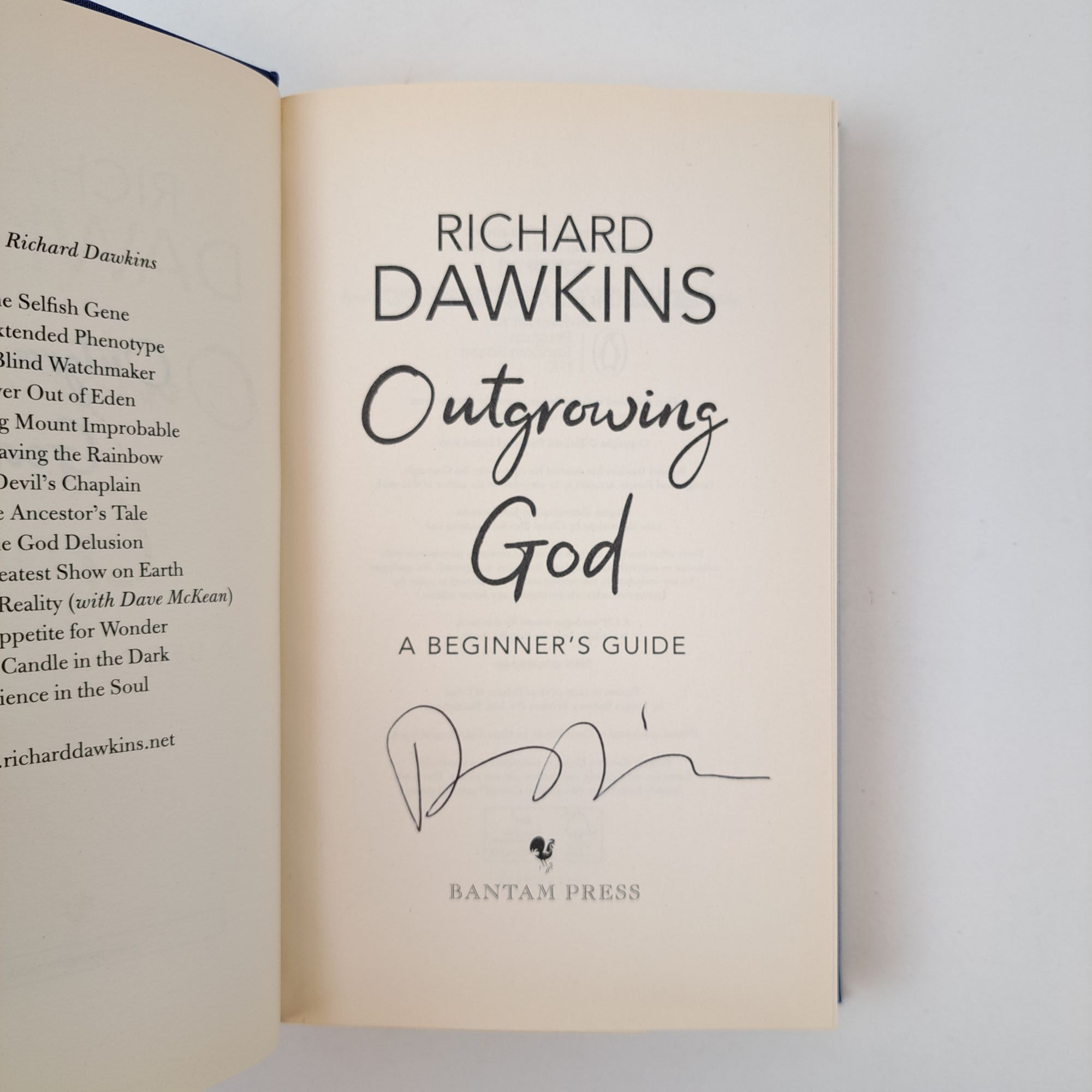 OUTGROWING GOD: A BEGINNER'S GUIDE Signed | Richard Dawkins | First ...