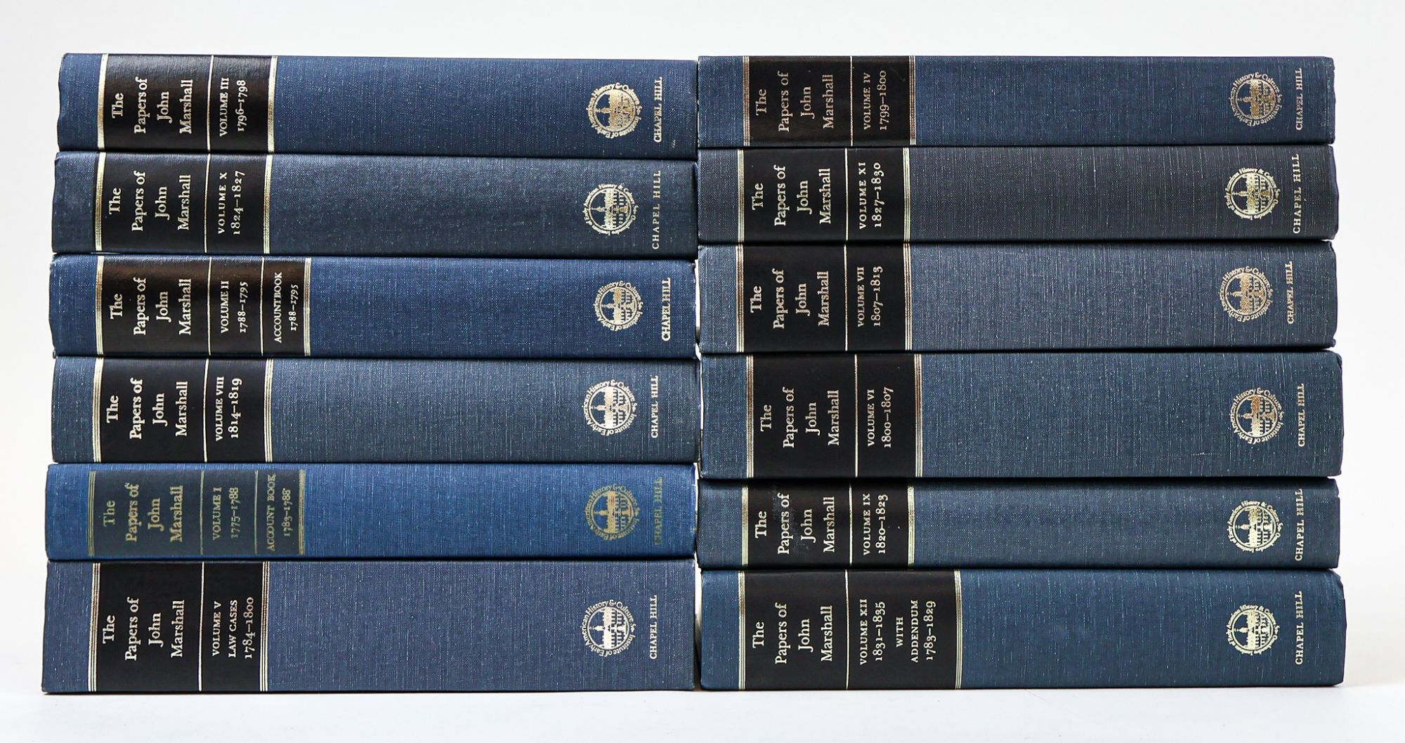 THE PAPERS OF JOHN MARSHALL Twelve Volumes, Complete | Herbert A ...