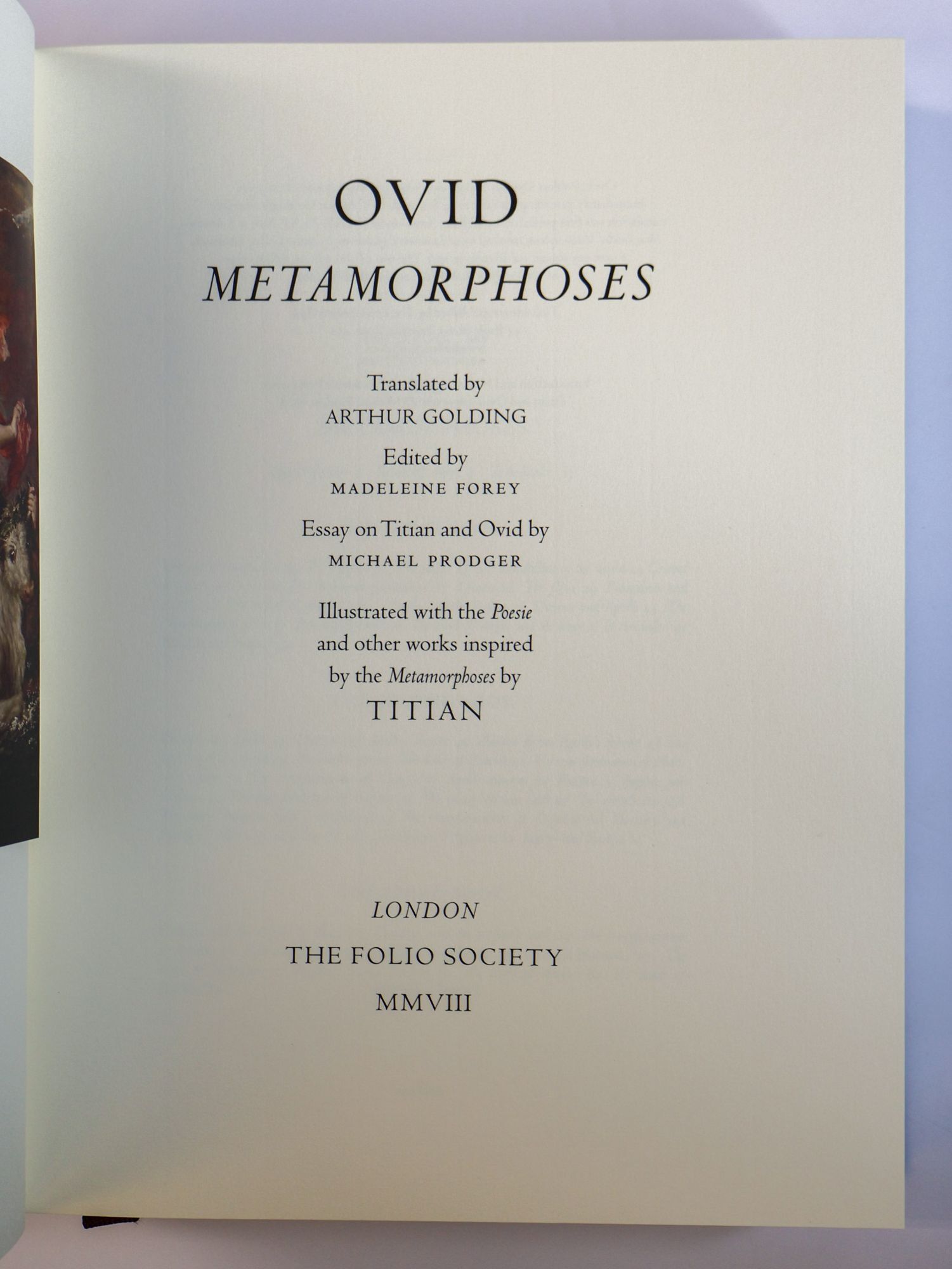 METAMORPHOSES | Ovid, Arthur Golding | Limited Edition, #1673/2750