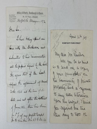 1402627 JOSEPH CHOATE | TWO AUTOGRAPH LETTERS SIGNED. Joseph H. Choate