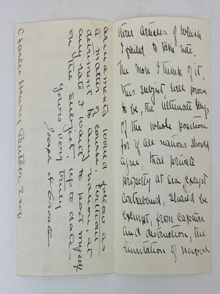 JOSEPH CHOATE | TWO AUTOGRAPH LETTERS SIGNED