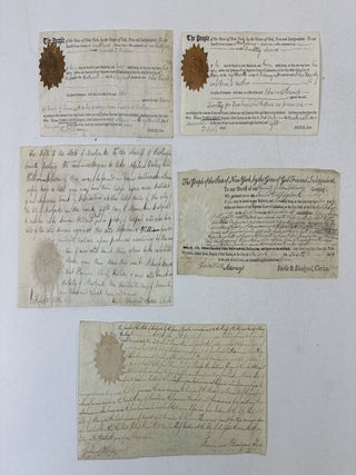 1402716 NEW YORK SUPREME COURT WRITS, 1805-1809 | LOT OF FIVE (5). Arthur Breese, Harmanus...