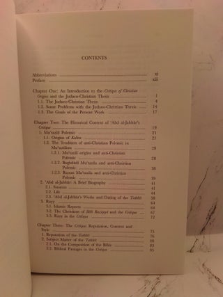 A MUSLIM THEOLOGIAN IN THE SECTARIAN MILIEU: 'ABD AL-JABBĀR AND THE CRITIQUE OF CHRISTIAN ORIGINS