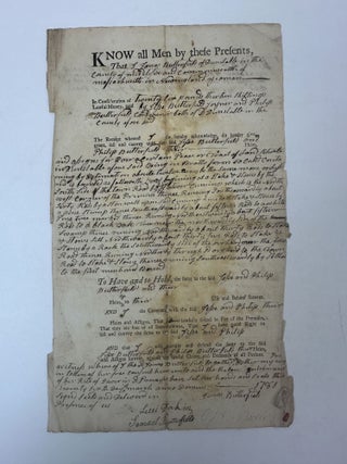 18th CENTURY LEGAL DOCUMENT LOT (x8) [Signed]