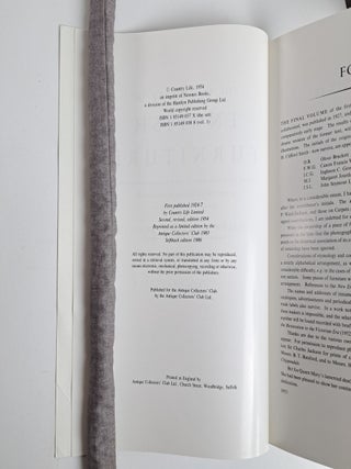 THE DICTIONARY OF ENGLISH FURNITURE FROM THE MIDDLE AGES TO THE LATE GEORGIAN PERIOD [Three Volumes, Complete]