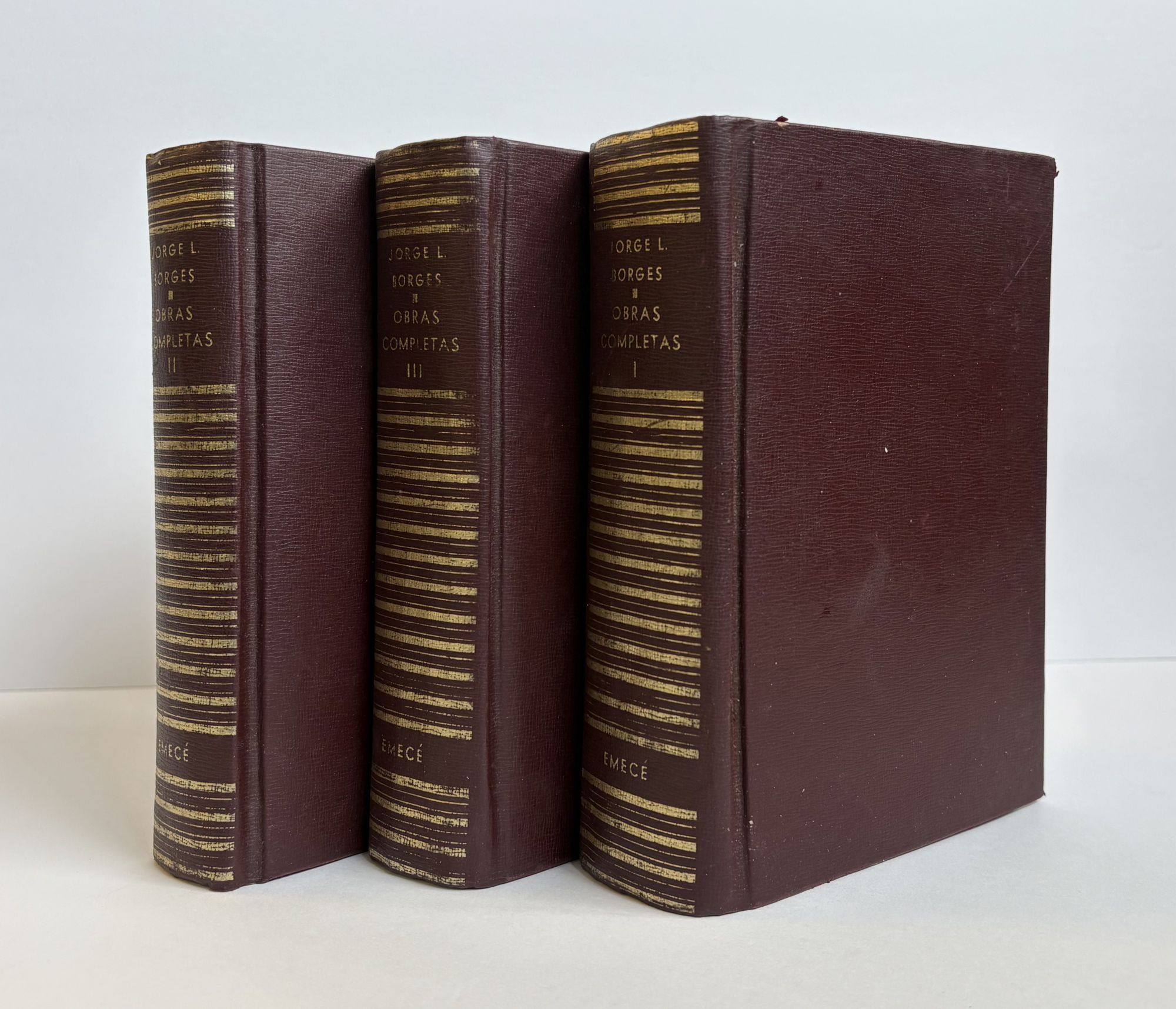 OBRAS COMPLETAS Nine Works, Bound in Three Volumes | Jorge Luis Borges ...