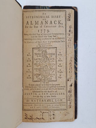 AN ASTRONOMICAL DIARY: OR ALMANACK, FOR THE YEAR OF CHRISTIAN AERA, 1779