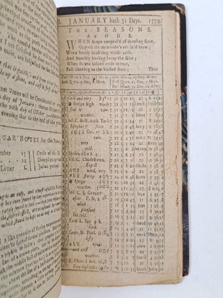 AN ASTRONOMICAL DIARY: OR ALMANACK, FOR THE YEAR OF CHRISTIAN AERA, 1779