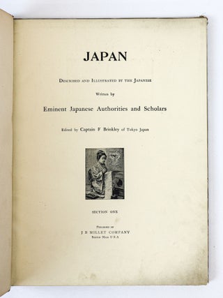 JAPAN: DESCRIBED AND ILLUSTRATED BY THE JAPANESE [Ten Volumes, Complete]