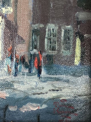 "LIBERTY PLAZZA, PHILADELPHIA" HAND-HIGHLIGHTED GICLEE ON CANVAS