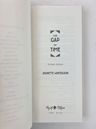 THE GAP OF TIME; THE WINTER'S TALE RETOLD [Signed]