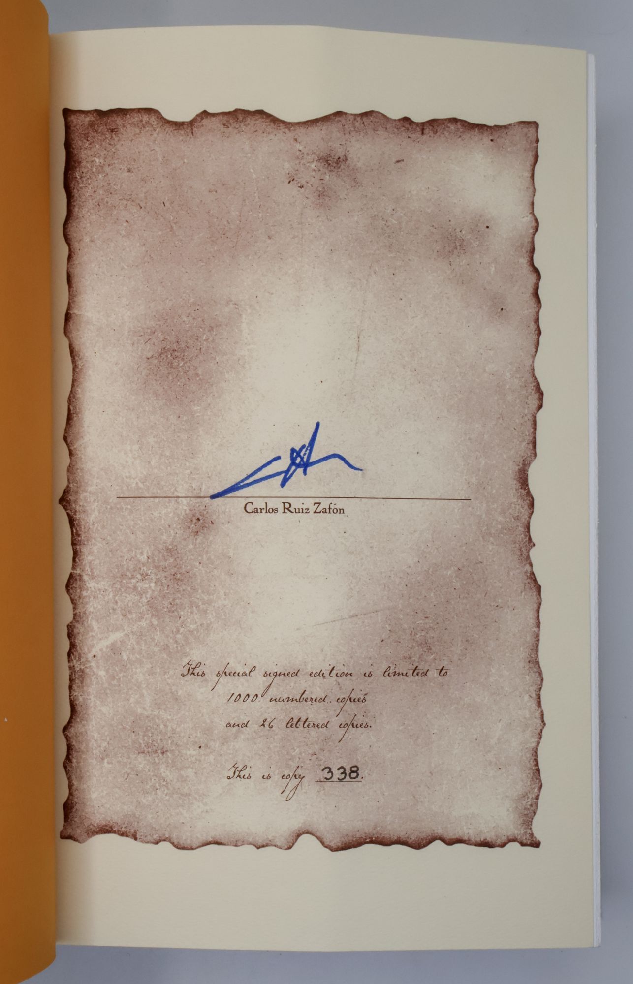 THE SHADOW OF THE WIND Signed | Carlos Ruiz Zafón, Lucia Graves