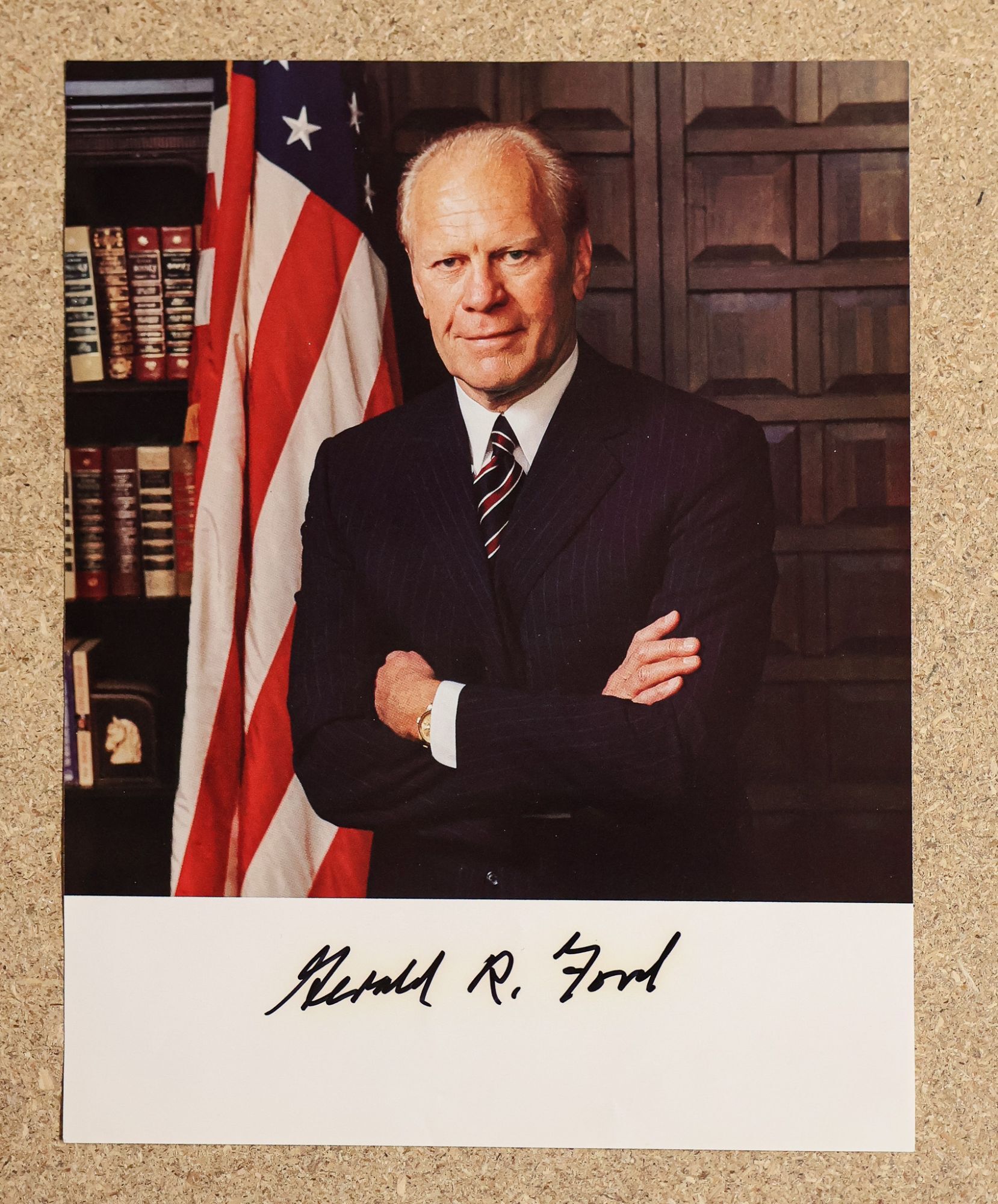Geoard Ford PRESIDENT GERALD FORD | INSCRIBED PHOTOGRAPHIC PORTRAIT | Gerald Ford