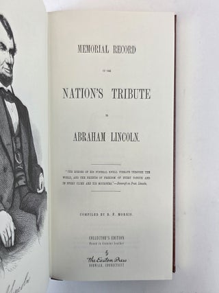 MEMORIAL RECORD OF THE NATION'S TRIBUTE TO ABRAHAM LINCOLN