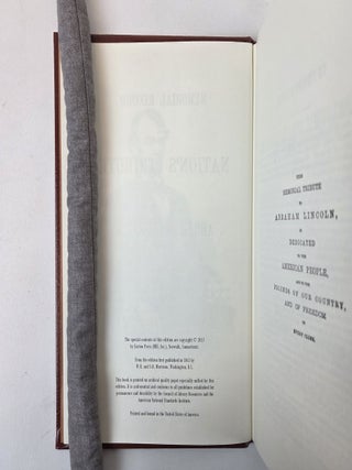 MEMORIAL RECORD OF THE NATION'S TRIBUTE TO ABRAHAM LINCOLN