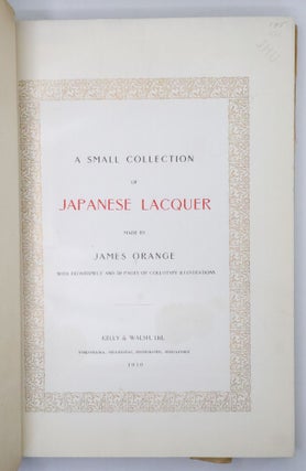 A SMALL COLLECTION OF JAPANESE LACQUER