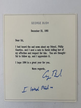 GEORGE H.W. BUSH | TYPED LETTER SIGNED