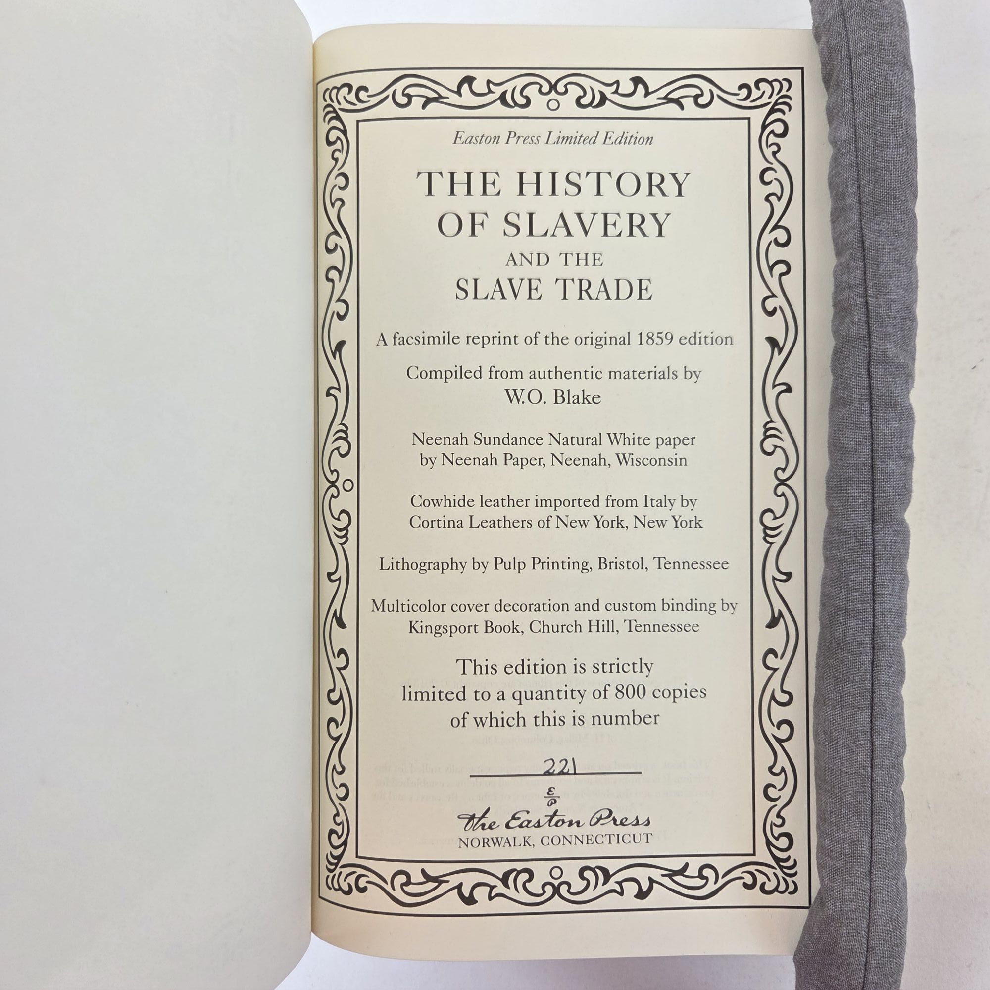 THE HISTORY OF SLAVERY AND THE SLAVE TRADE | W. O. Blake | Limited ...