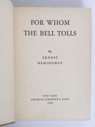 FOR WHOM THE BELL TOLLS