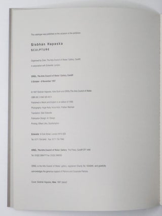 SIOBHÁN HAPASKA: SCULPTURE
